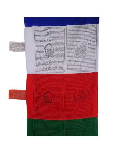 Banderas tibetanas de oración – Paquete de 100 banderas budistas de  meditación para interiores y exteriores (10 x 11 pulgadas) de satén de  afirmación