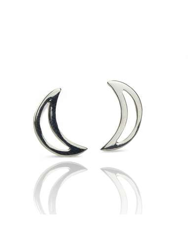 Pendientes Plata1ªLey Media Luna