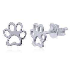 Pendientes Plata1ªLey Huella de perro