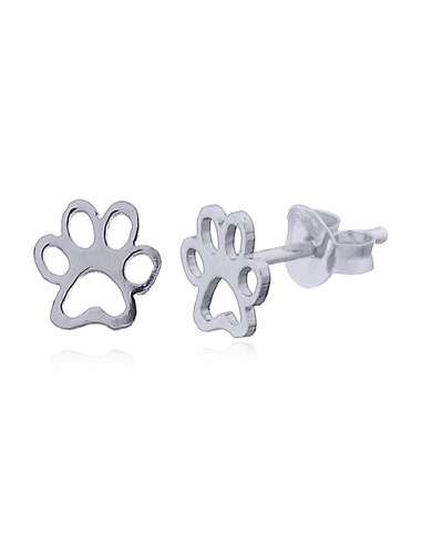 Pendientes Plata1ªLey Huella de perro