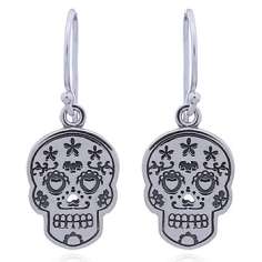 Pendientes calavera mexicana.