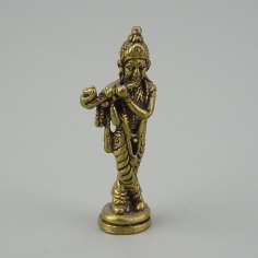 Mini Figura Krishna de Bronce 3,5 cm