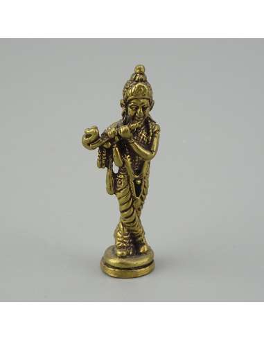 Mini Figura Krishna de Bronce 3,5 cm