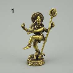 Mini Figura del dios Shiva de bronce