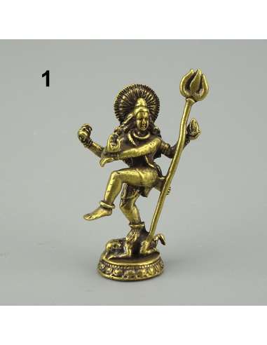 Mini Figura del dios Shiva de bronce