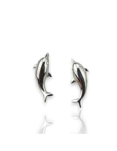 Pendientes Delfines en Plata 1ªLey