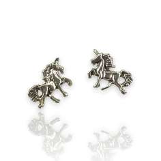 mini pendientes Unicornios de plata