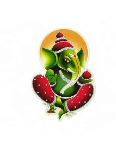 Stiker Adhesivo Ganesha- Dios Buena Fortuna