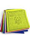 Banderas Tibetanas mantra Buda de la Medicina 20 x 20 cm