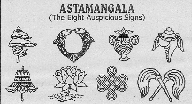  Símbolos auspiciosos del Budismo Tibetano