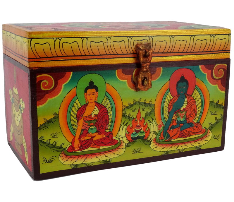 Caja de Madera Budas