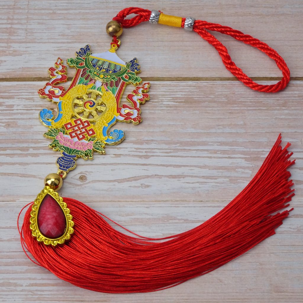 Colgante amuleto ashatamangala